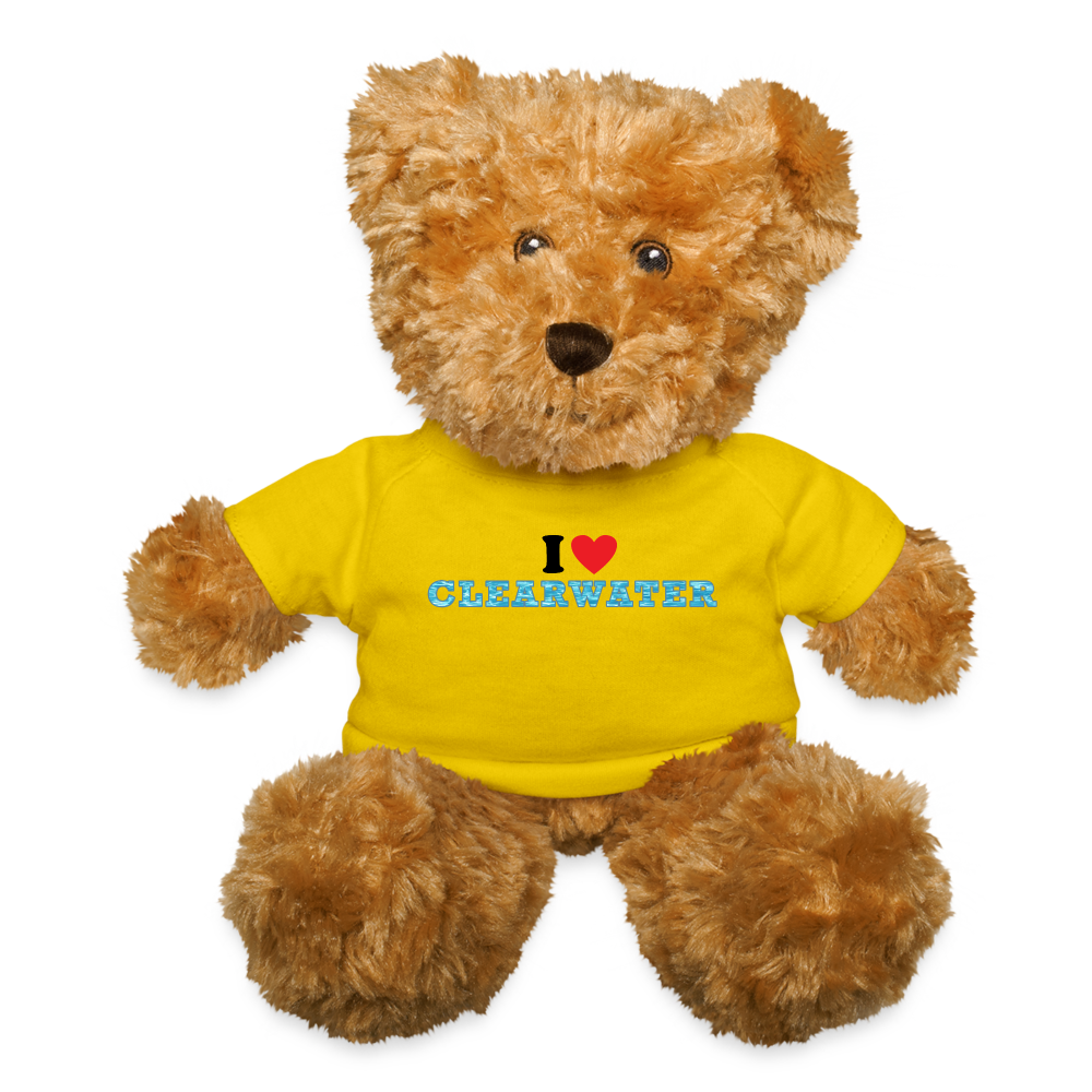 I ❤️ CLEARWATER Teddy Bear - yellow