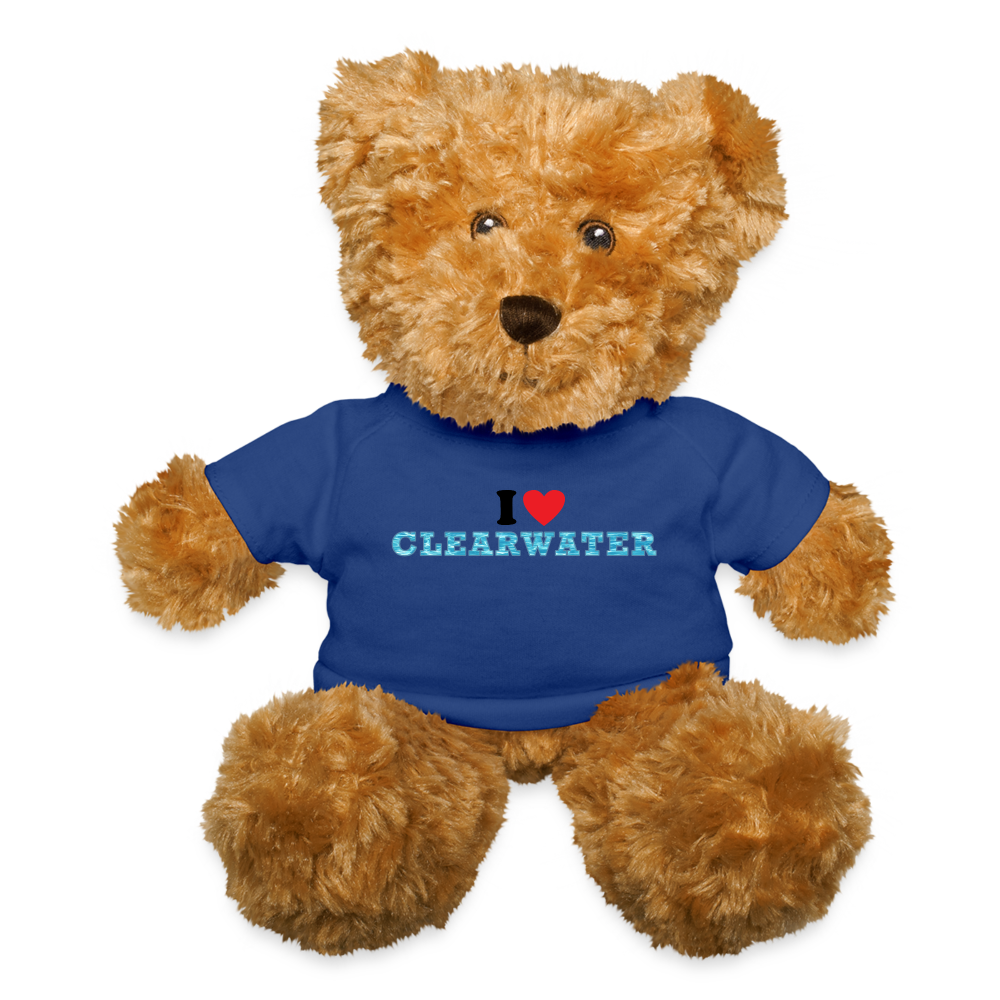 I ❤️ CLEARWATER Teddy Bear - royal blue